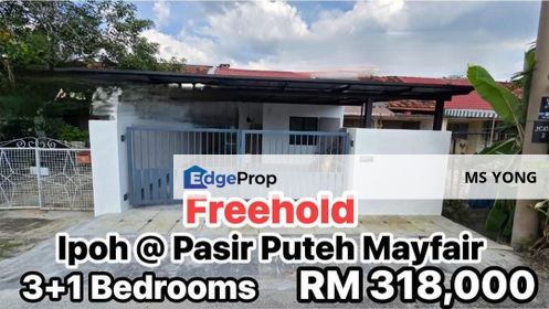 Pasir Puteh Taman Mayfair Single Storey Terraced House For Sale Ipoh Perak , Perak, Kinta