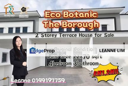 Eco Botanic 富人区 @TheBorough  Double Storey Terrace House for Sale, Johor, Nusajaya