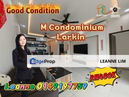 Full Loan Unit‼️ M Condominium @ 3 Room 2 Bath for Sale , Johor, Johor Bahru