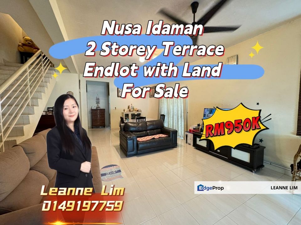 Nusa Idaman @ 2 Storey Terrace Endlot with Land for sale , Johor, Nusajaya
