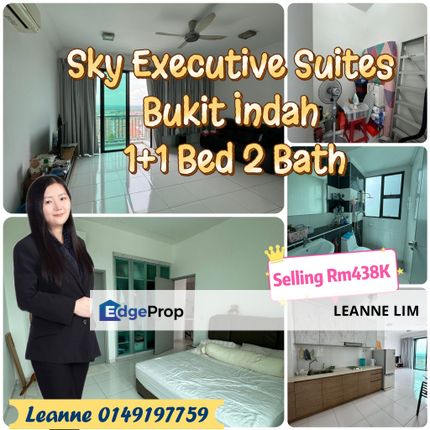 Sky Executive @ bukit indah  敲热门地点 走路就到附近商店、 Aeon Mall🔥 单身/投资都很合适‼️, Johor, Johor Bahru