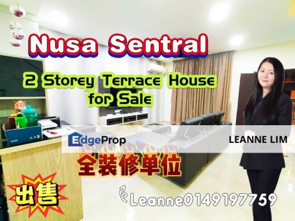 热门区Nusa Sentral 全场唯一一间😱 全装修美美 双层排楼出售, Johor, Nusajaya