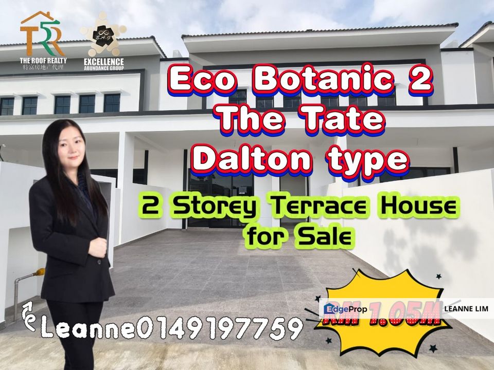 热门富人区 Eco Botanic 2 @ Tate Dalton 🍀 2 Storey Terrace House for sale , Johor, 