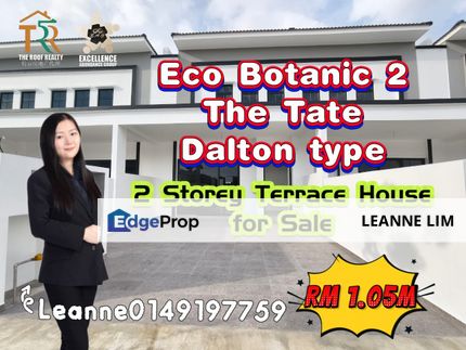 热门富人区 Eco Botanic 2 @ Tate Dalton 🍀 2 Storey Terrace House for sale , Johor, 