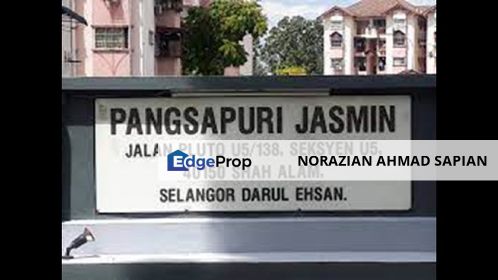Pangsapuri Jasmin For Sale Level 1, Selangor, Subang