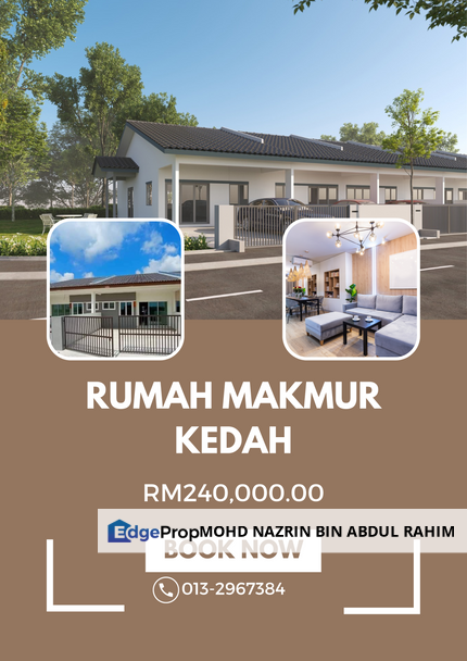 PERUMAHAN BARU❗HOT AREA🔥FULLY FURNISHED❗RUMAH MAKMUR KEDAH @ DARULAMAN LAGENDA, SUNGAI PETANI, Kedah, Kuala Muda