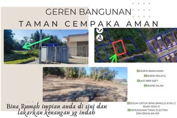 Tanah Lot Luas Tepi perumaha Cempaka Aman 