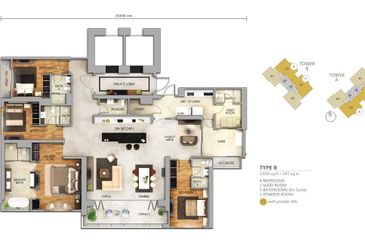 Johor Bahru The Astaka Private Lift Condominium One Bukit Senyum 