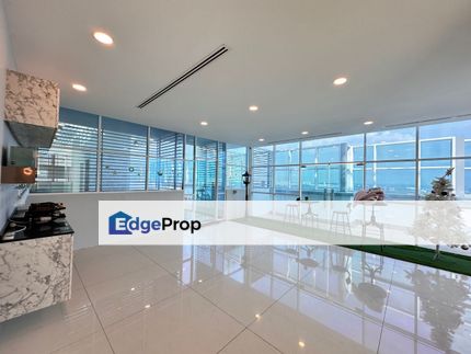 Johor Bahru Paragon Residence Straits View Condominium Biggest Penthouse Renovated Unit Big Balcony & Yard Private Lift, Johor, Johor Bahru