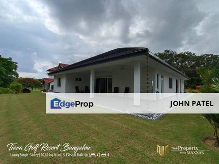 Single Storey Bungalow Tiara Melaka Golf & Country Club 10624SQFT with Lifetime Tiara Golf Membership, Melaka, Ayer Keroh