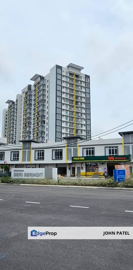 CORNER LOT Residensi Seri Serindit Condominium {new unit} 1000 SQFT near GH, Melaka, Bukit Serindit