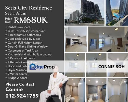 Setia City Residences, Setia Alam For Sale ( Tip Top Condition), Selangor, Setia Alam/Alam Nusantara