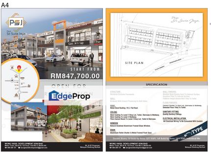 Double storey shoplot facing main road, Sabah, Kota Kinabalu