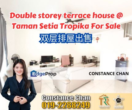 Setia Tropika Double Storey Terrace House 20x70, Renovated Unit, Johor, Johor Bahru