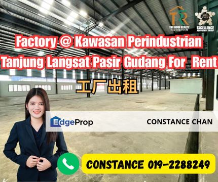 Kawasan Perindustrian Tanjung Langsat @ Pasir Gudang Factory For Rent, Heavy Industrial, Johor, Pasir Gudang