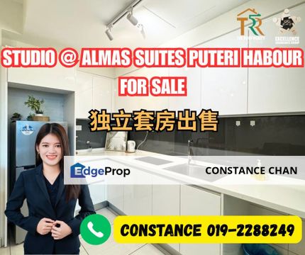 Almas Suite Studio @ Puteri Harbour, Iskandar Puteri For Sale, Fully Furnished, Airbnb Style, Johor, 