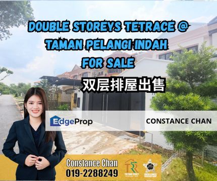 Pelangi Indah Double Storey Terrace House, Unblock View, Jalan Pesona, Johor, Ulu Tiram
