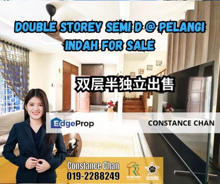 Taman Pelangi Indah Double Storey SEMI D House, Jalan Jelita, Ulu Tiram, Tebrau, Johor, Ulu Tiram