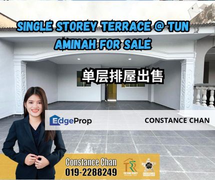 Taman Ungku Tun Aminah Single Storey Terrace House, Jalan Pahlawan, Johor, Skudai