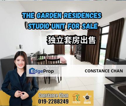 The Garden Residence Studio Unit For Sale, TENANTED ROI 6.66%, Johor, Skudai