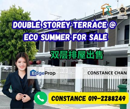 Eco Summer Milton Double Storey Terrace House 20x80, Johor, Johor Bahru