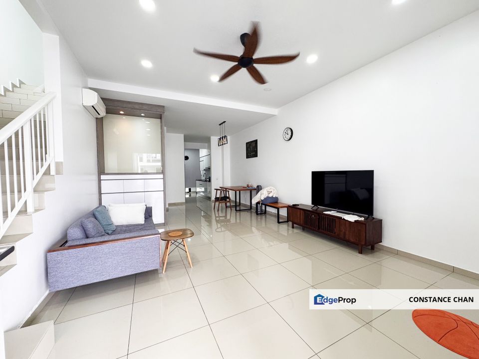 Eco Tropics Greensgate Double Storey Terrace House 20x80 Partially Furnish For Rent, Kota Masai, Pasir Gudang, Gated Guarded, Johor, Masai