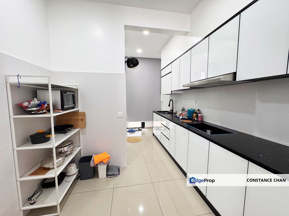 Eco Tropics Greensgate Double Storey Terrace House 20x80 Partially Furnish For Rent, Kota Masai, Pasir Gudang, Gated Guarded, Johor, Masai