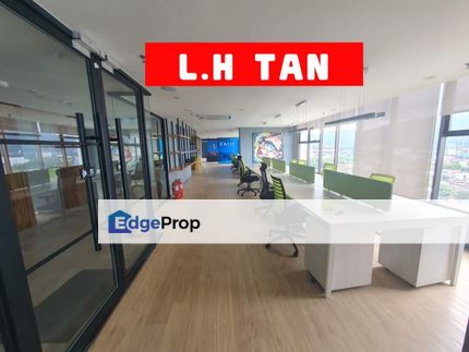 Menara Liang Court Georgetown Jalan Sultan Ahmad Shah opposite Menara Boustead Nice Concept Office/Co-Working Space with sea view For Rent, Penang, Georgetown