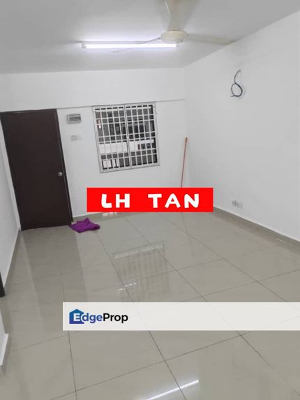 Desa Ixora 2 rooms flat at Farlim, Ayer Itam renovated unit with floor tiles & kitchen for rent, Penang, Ayer Itam