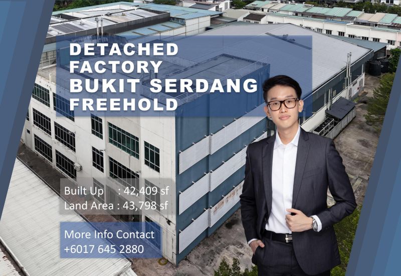 Detached Factory at Kawasan Perindustrian Bukit Serdang, Bukit Serdang, Seri Kembangan
