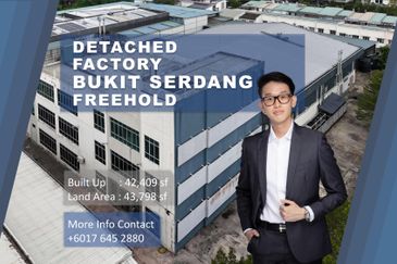 Detached Factory at Kawasan Perindustrian Bukit Serdang, Bukit Serdang, Seri Kembangan