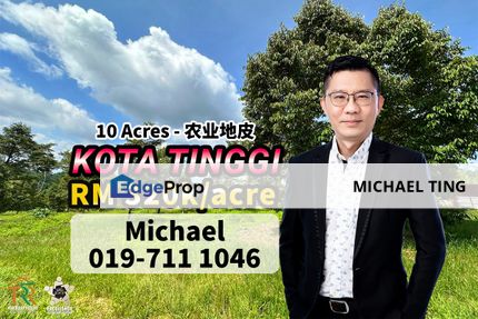 Kota Tinggi 10 Acres Agriculture Land , Johor, Johor, Ulu Tiram