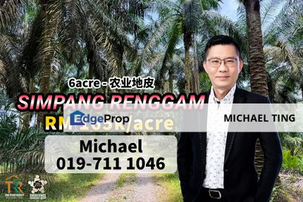 Simpang Renggam Agriculture Land For Sale, Johor, Kluang