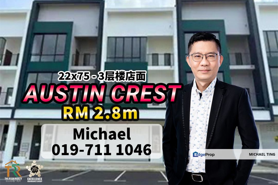 Austin Crest - 3 Storey Shop For Sale for Sale @RM2,800,000 By MICHAEL ...