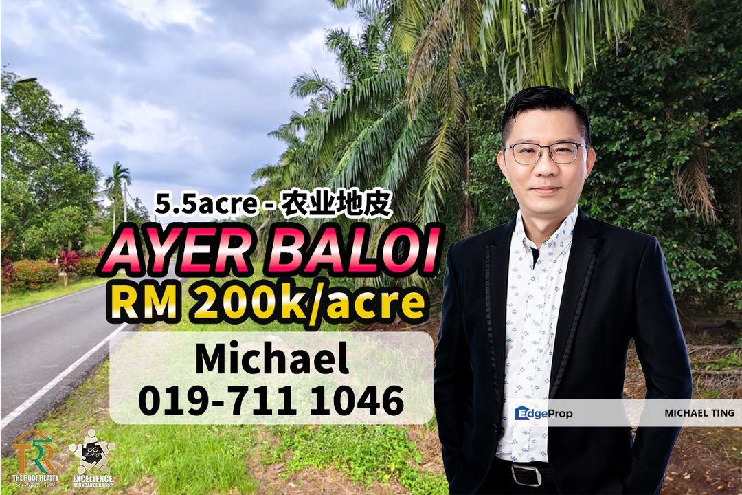 Ayer Baloi Agricultural Land For Sale, Johor, Pontian