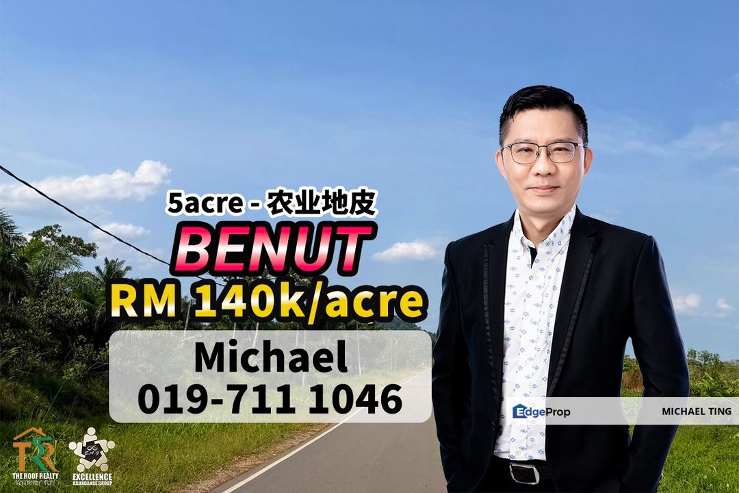 Benut Agricultural Land For Sale, Johor, Pontian