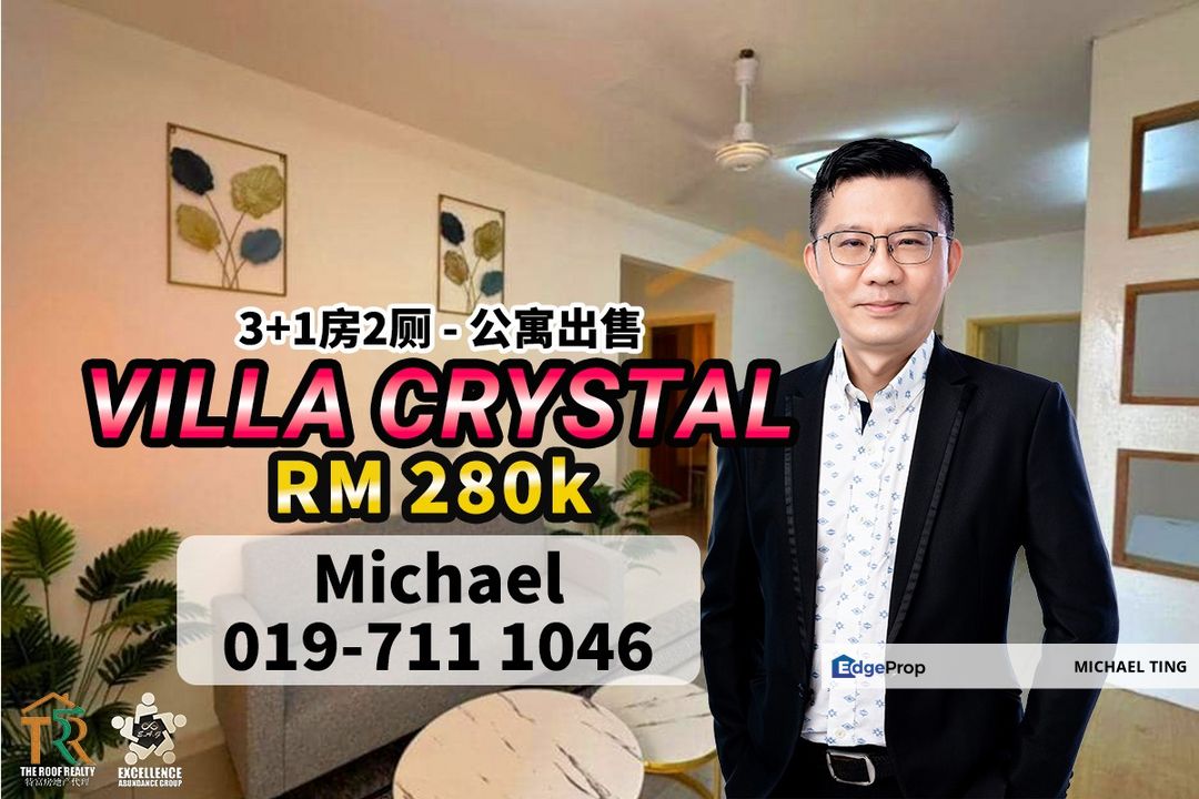 Villa Crystal 3 Bedroom Unit For Sale, Johor, Skudai
