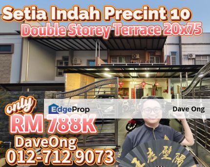 Setia Indah Precint 10 - Double Storey Terrace House 20x75, Johor, Johor Bahru