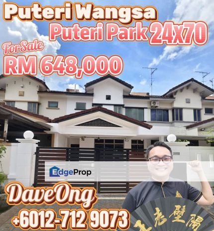 Puteri Wangsa, Puteri Park - Double Storey Terrace House 24x70 , Johor, Ulu Tiram