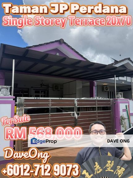 Taman JP Perdana - Single Storey Terrace 20x70, Johor, Johor Bahru
