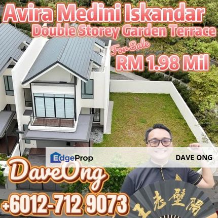 Avira Medini Iskandar - Double Storey Garden Terrace House Corner, Johor, Nusajaya