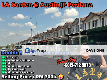 LA Garden@Austin JP Perdana -  Double Storey Terrace House 18x65, Johor, Johor Bahru