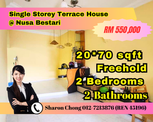 Single Storey Terrace House for sale at Taman Nusa Bestari Johor for ...