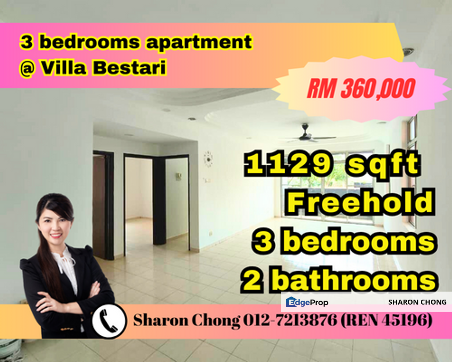 3 bedrooms apartment for rent at Villa Bestari Nusa Bestari Johor for ...