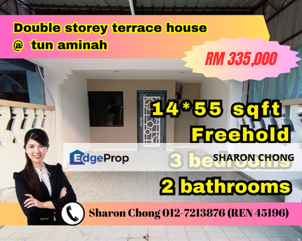 Double Storey Low Cost Terrace House for sale at Taman Damai Jaya Johor, Johor, Skudai