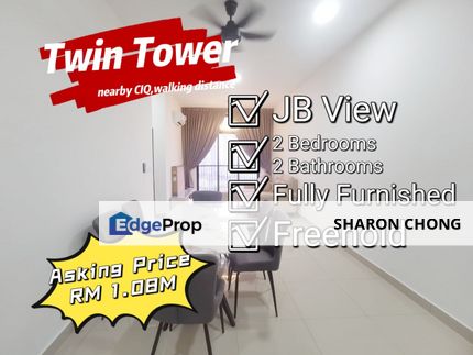 FOR SALE Twin Tower Residence 2 Bedroom Apartment, Johor, Johor Bahru