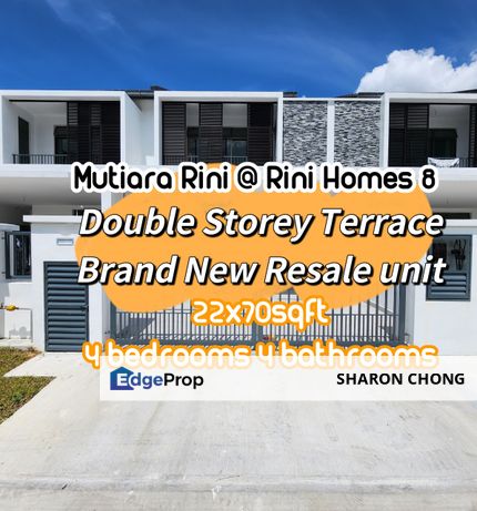 2 STOREY TERRACE MUTIARA RINI RINI HOMES FOR SALE, Johor, Skudai