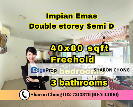 Semi D Double Storey House Taman Impian Emas For Sale, Johor, Skudai