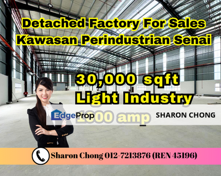 Kawasan Perindustrian Senai Detached Factory For Sales, Johor, Senai