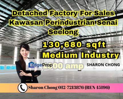 Kawasan Perindustrian Senai Seelong Detached Factory For Sales, Johor, Senai